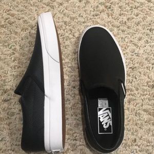 Black PERF LEATHER SLIP-ON 6.5 women’s